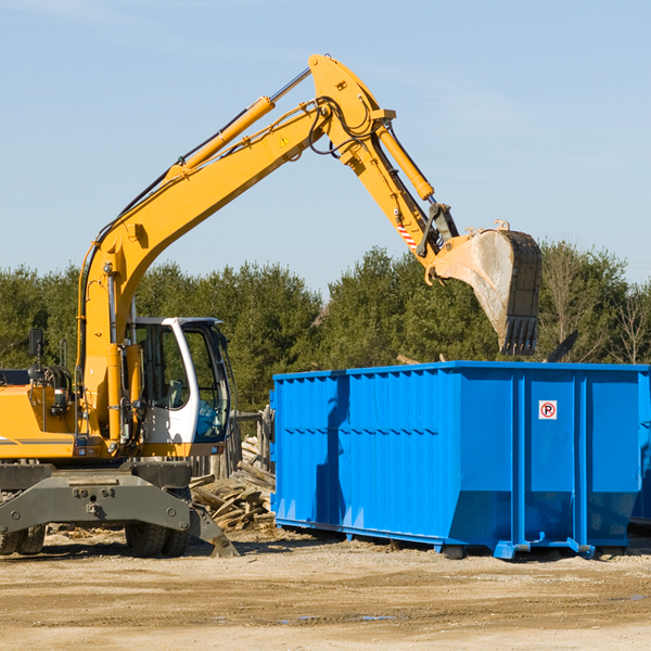 can i choose the location where the residential dumpster will be placed in Stowell TX